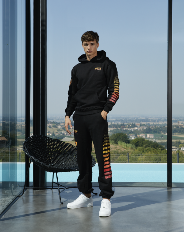 Livincool DIGITAL SWEATPANTS BLACK