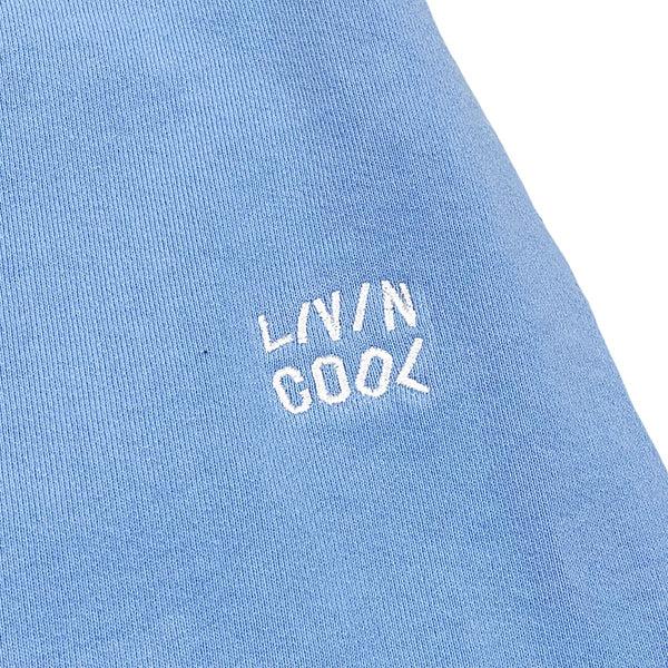 Livincool EMBROIDERED WAVY SWEATPANT SKY BLUE