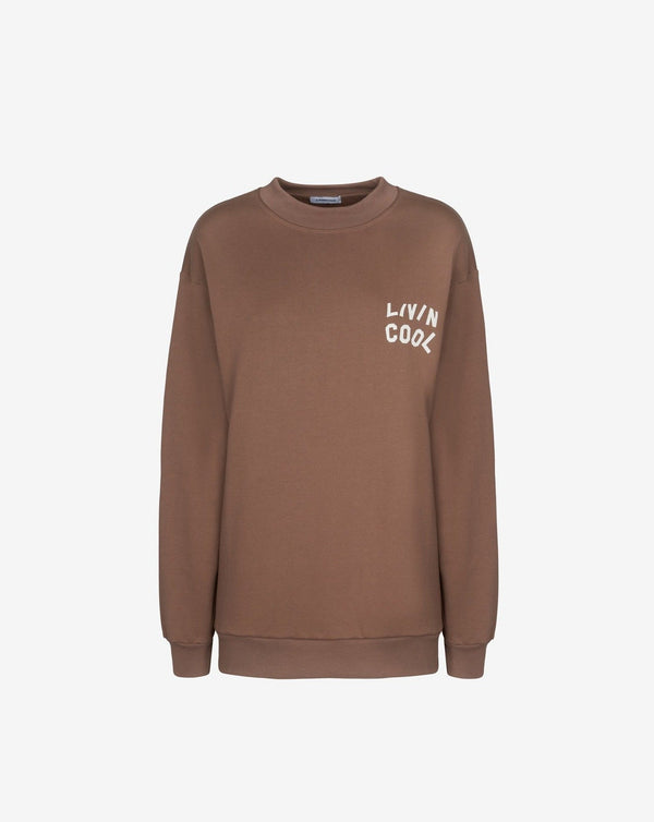 Livincool ESSENTIAL CREWNECK BROWN