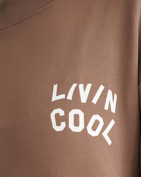 Livincool ESSENTIAL CREWNECK BROWN