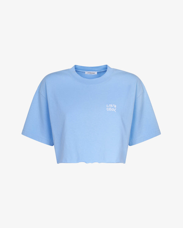 livincool ESSENTIAL CROP TEE SKY BLUE