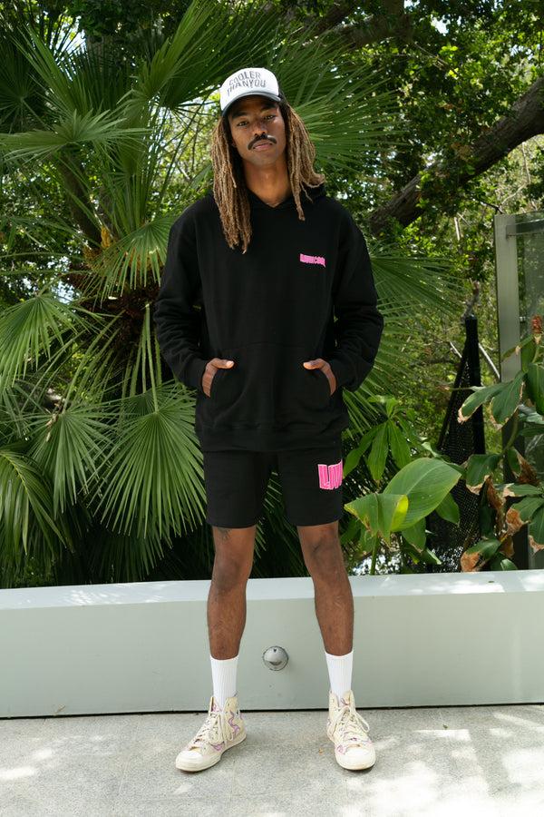 Livincool FLAMINGO HOODIE BLACK