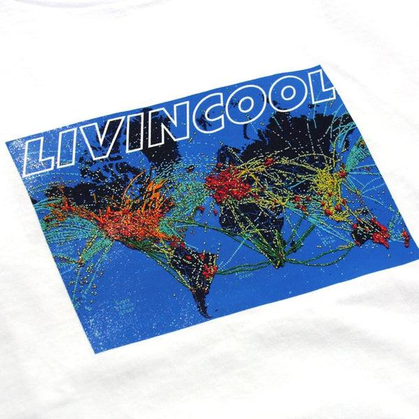 Livincool FLIGHT MAP TEE WHITE