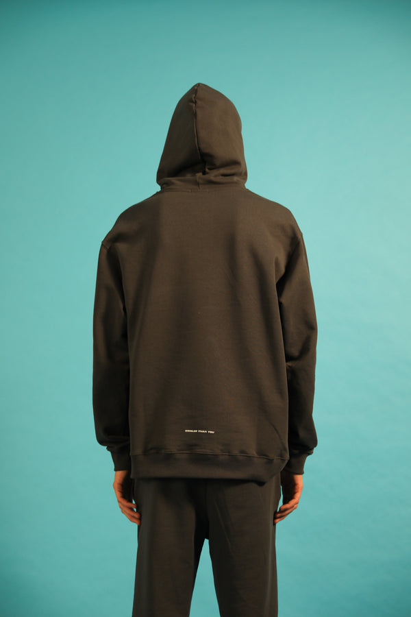 Livincool HOODIE WAVY LOGO DARK GREY