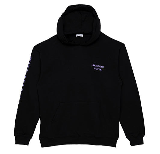 livincool HOTEL HOODIE BLACK
