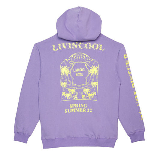 Livincool HOTEL HOODIE LILAC