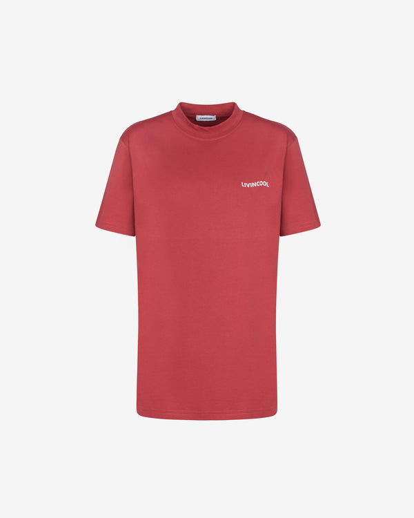 livincool LOS ANGELES T-SHIRT BURGUNDY