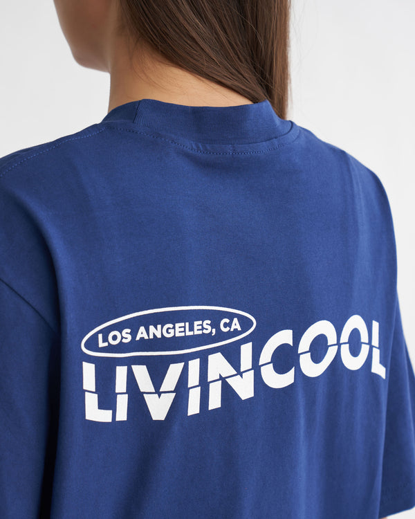 Livincool LOS ANGELES T-SHIRT NAVY