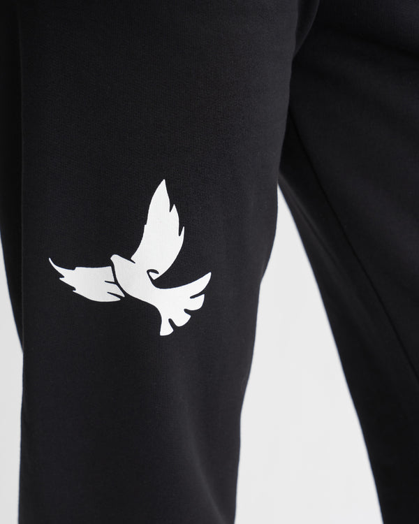 Livincool RAINBOW RAILROAD SWEATPANTS BLACK