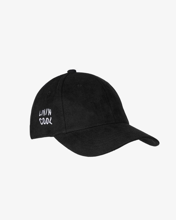 livincool SIDE WAVY CAP BLACK SUEDE