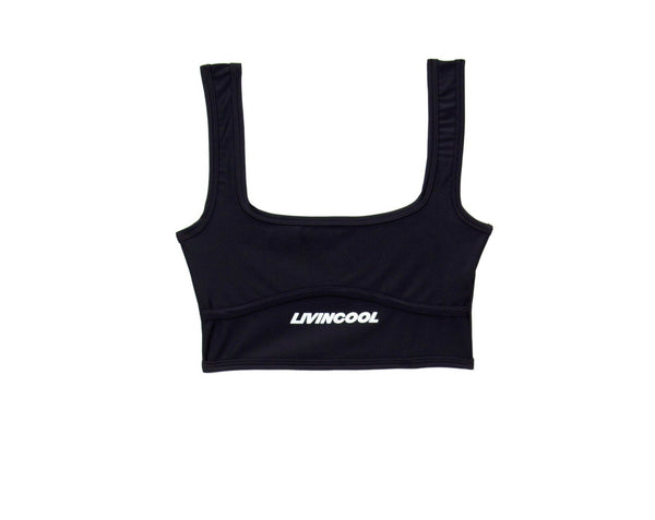 livincool SLICK BRA TOP BLACK