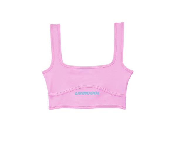 livincool SLICK BRA TOP BUBBLE PINK