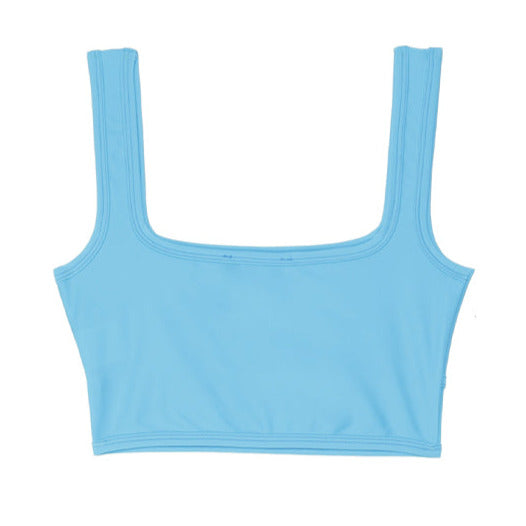 Livincool SLICK BRA TOP TEAL BLUE
