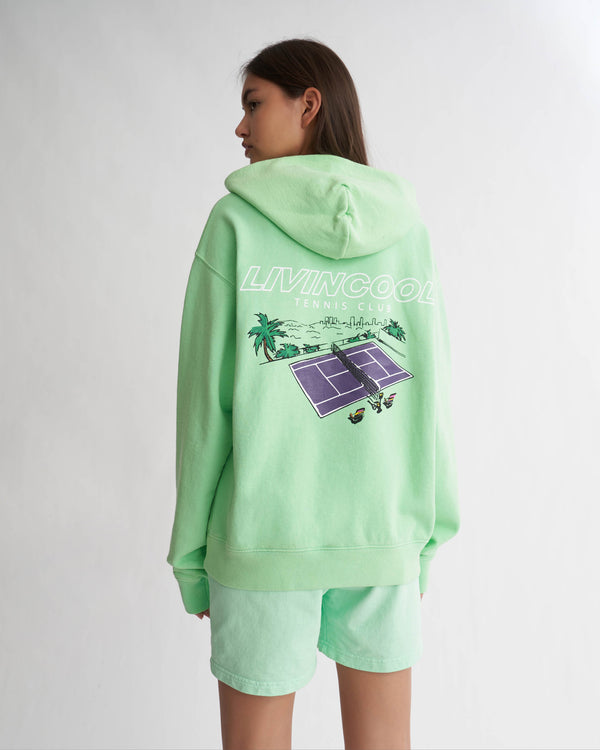 Livincool TENNIS CLUB HOODIE GREEN