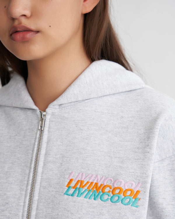 Livincool TRIPLE SLICK ZIP HOODIE