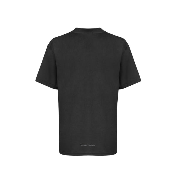 Livincool TSHIRT WAVY LOGO EMBROIDERED DARK GREY