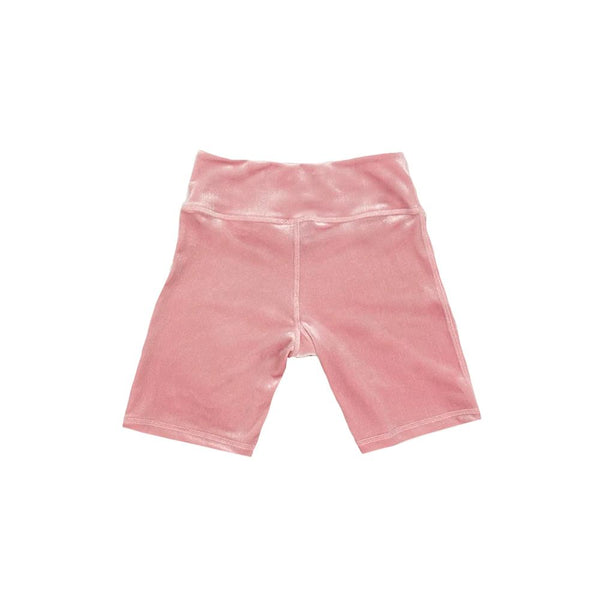 Livincool VELVET BIKER SHORTS PINK