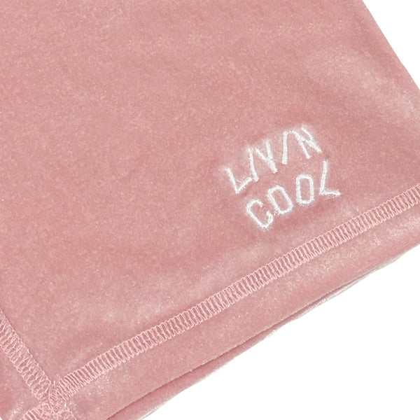 Livincool VELVET BIKER SHORTS PINK