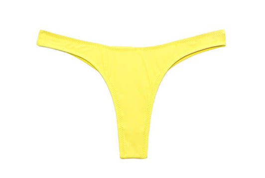 livincool WAVY BIKINI BOTTOM PASTEL YELLOW