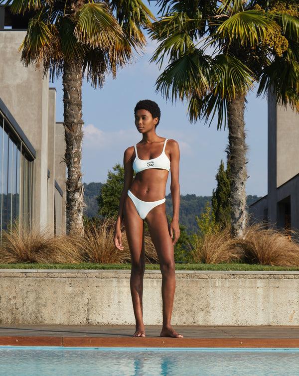 Livincool WAVY BIKINI TOP AVORIO