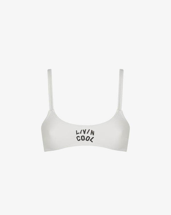 livincool WAVY BIKINI TOP AVORIO
