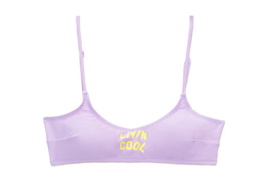 Livincool WAVY BIKINI TOP LILAC