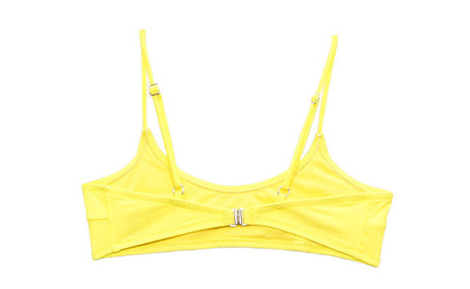 Livincool WAVY BIKINI TOP PASTEL YELLOW
