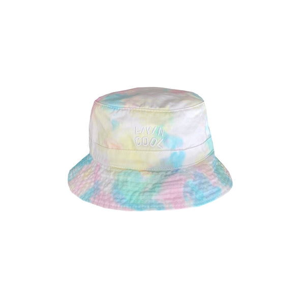 livincool WAVY BUCKET HAT PASTEL TIE DYE