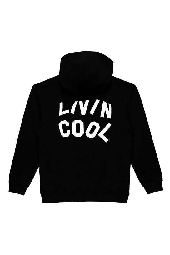 Livincool WAVY HOODIE BLACK