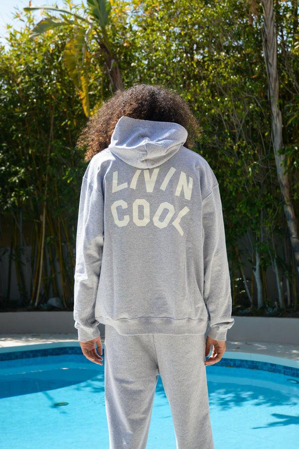 Livincool WAVY HOODIE HEATHER GREY