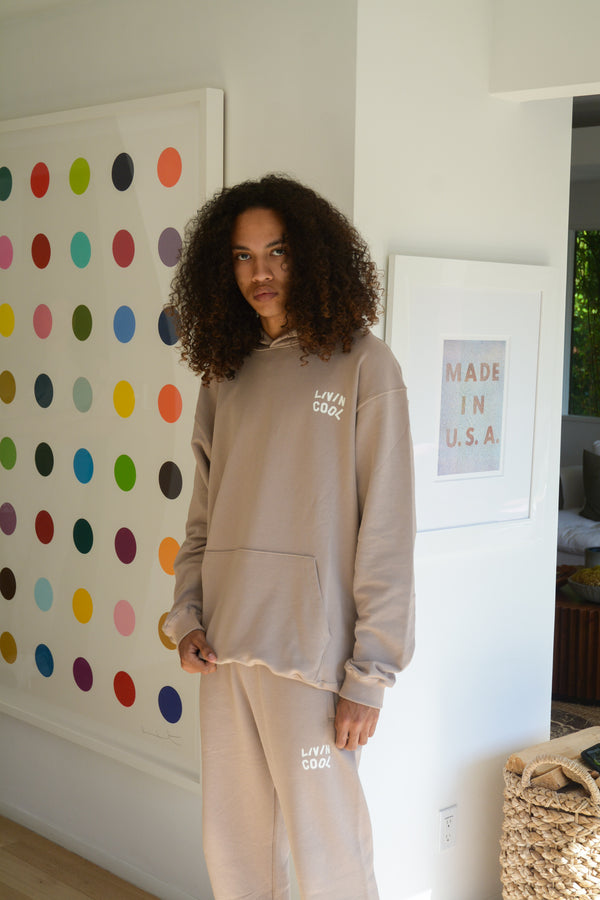 livincool WAVY HOODIE SAND