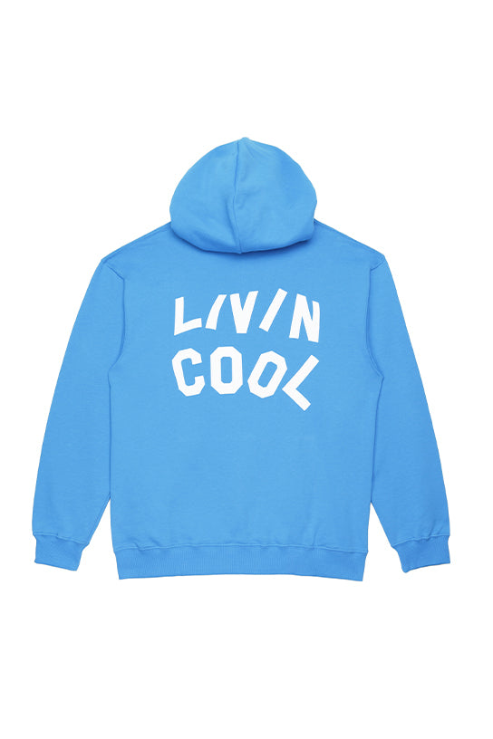 Livincool WAVY HOODIE TEAL BLUE