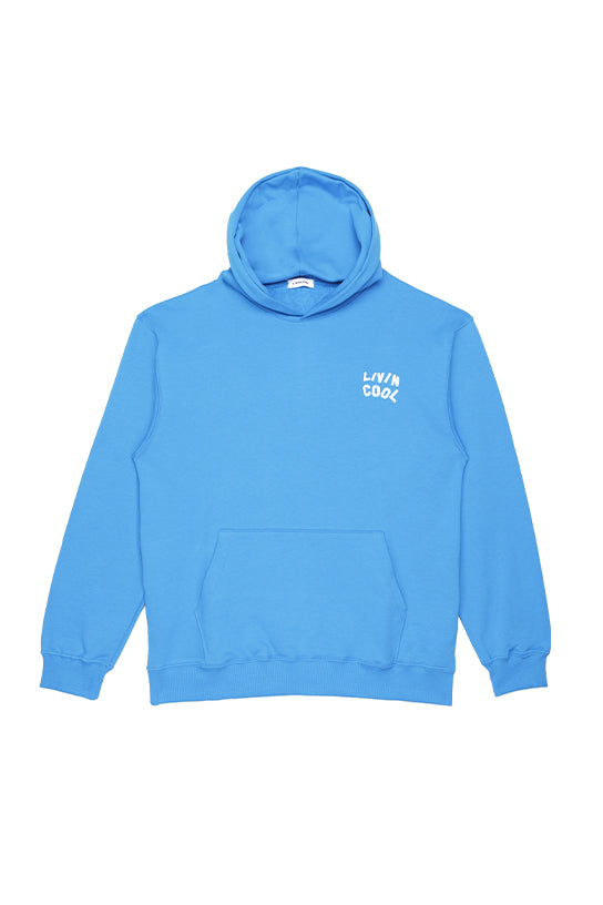 livincool WAVY HOODIE TEAL BLUE