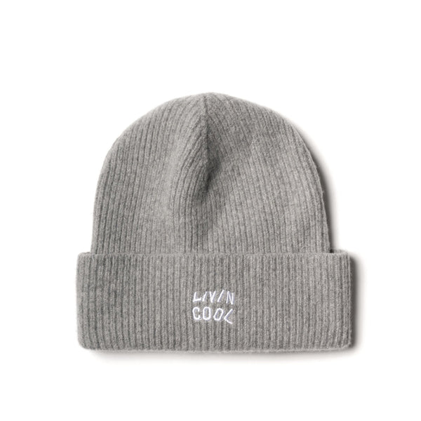 livincool WAVY LOGO BEANIE HEATHER GREY