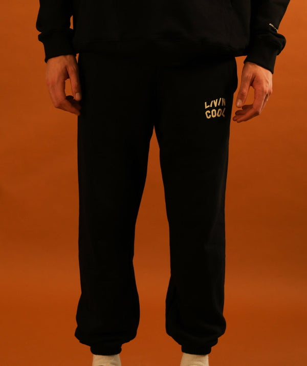 Livincool WAVY LOGO PANTS BLACK