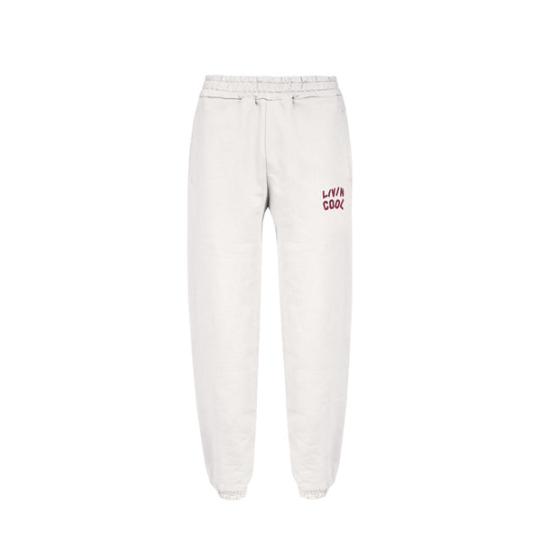 livincool WAVY LOGO PANTS WHITE