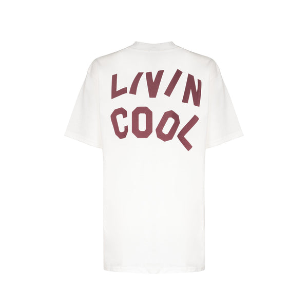Livincool WAVY LOGO TSHIRT WHITE