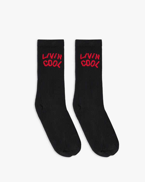 livincool WAVY SOCKS BLACK/RED