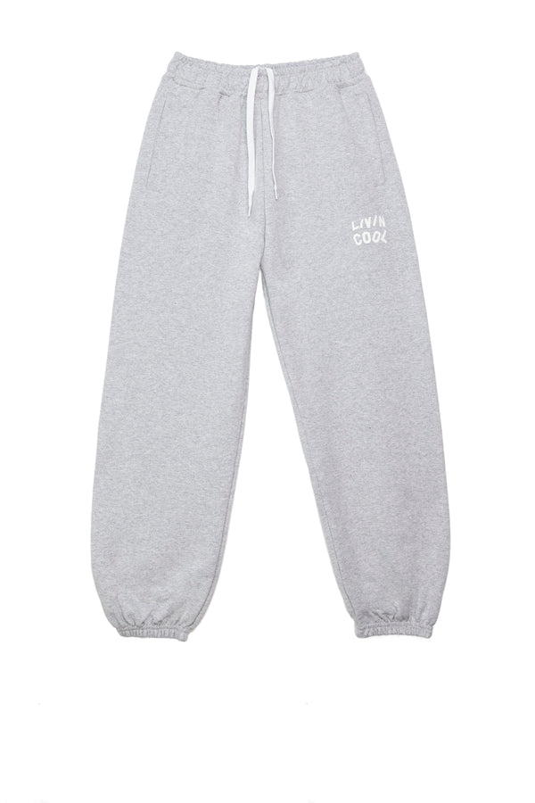 livincool WAVY SWEATPANTS HEATHER GREY
