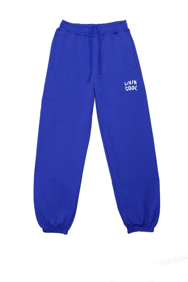 livincool WAVY SWEATPANTS ROYAL BLUE