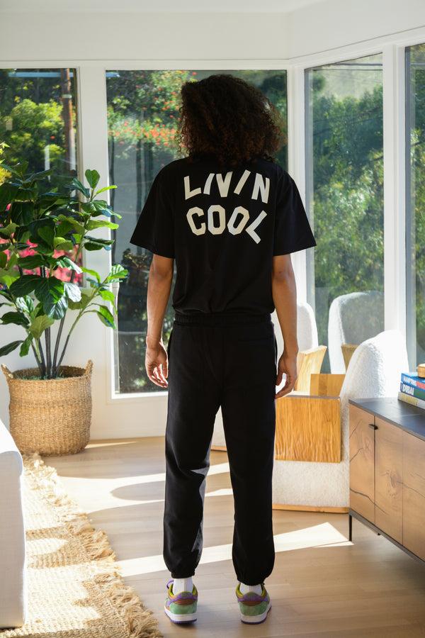Livincool WAVY TEE BLACK