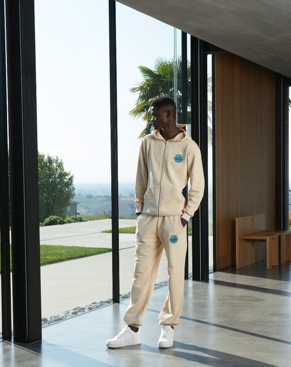 Livincool WORLD SWEATPANTS BEIGE