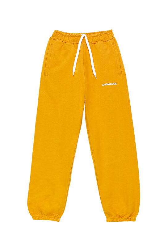 livincool SLICK EMBROIDERED SWEETPANTS GINGER BREAD