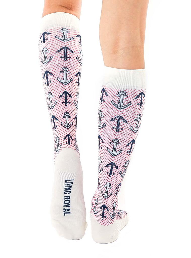 Living Royal Anchor Compression Socks