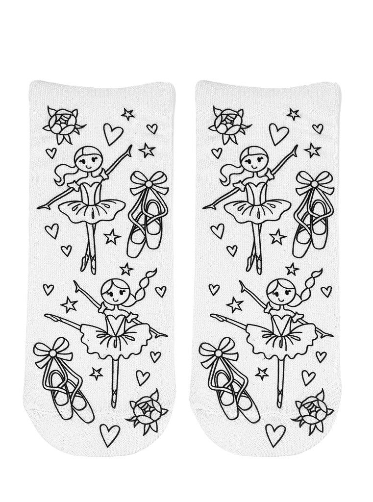 Living Royal Ballerina Coloring Sock