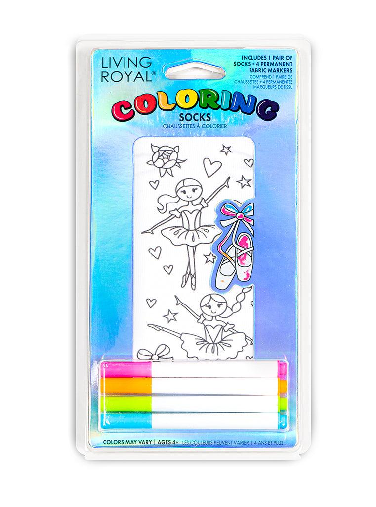 living royal Ballerina Coloring Sock