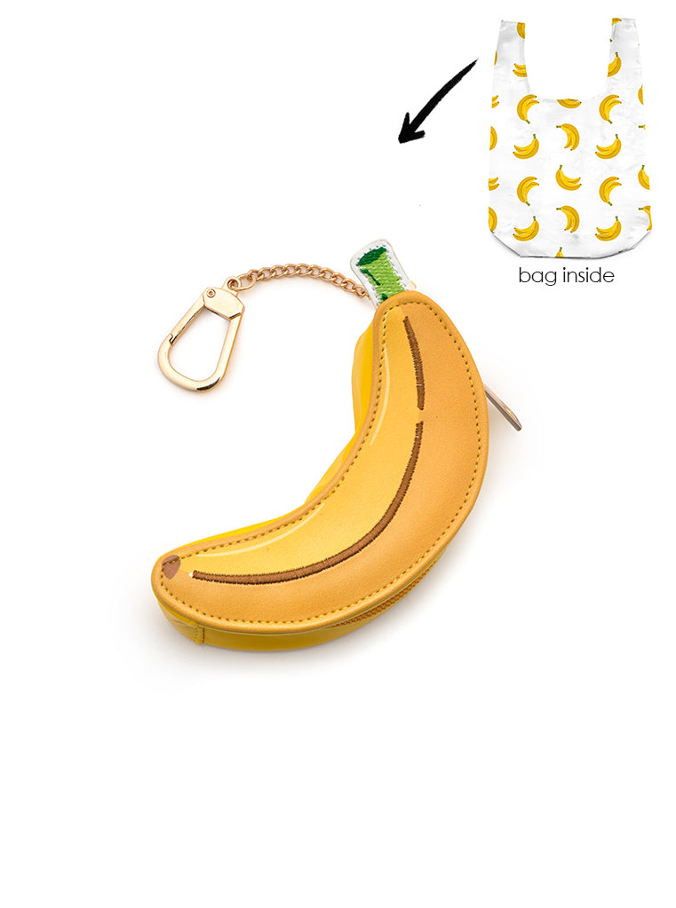living royal Banana 2 in 1 Bag Charm + Shopper Bag