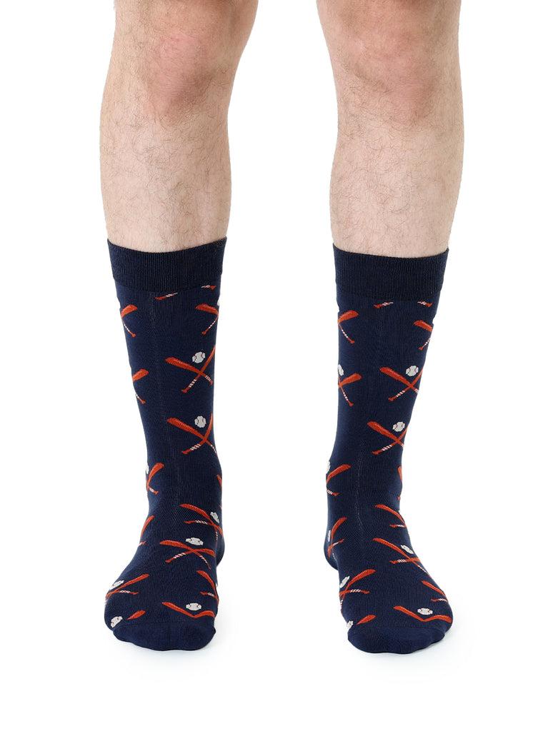 Living Royal Baseball Mens Bamboo Crew Socks
