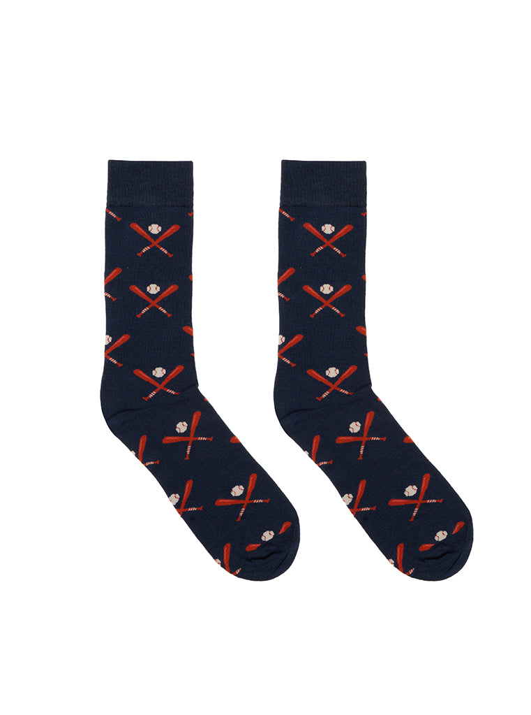 Living Royal Baseball Mens Bamboo Crew Socks
