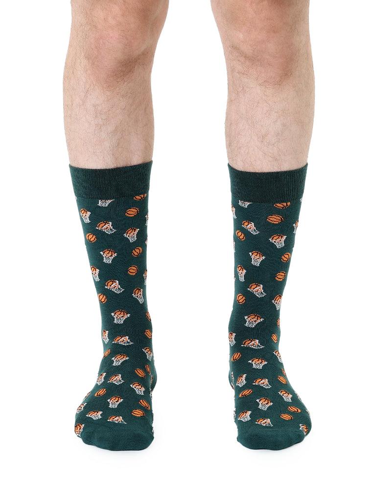 Living Royal Basketball Mens Bamboo Crew Socks